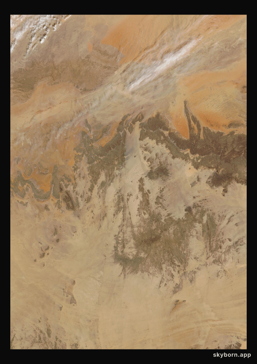 The Earth on 8 March 2001 · Sahara, Algeria
