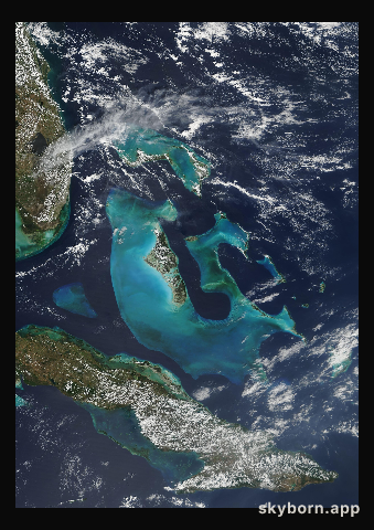 The Earth on 11 March 2001 · Bahamas