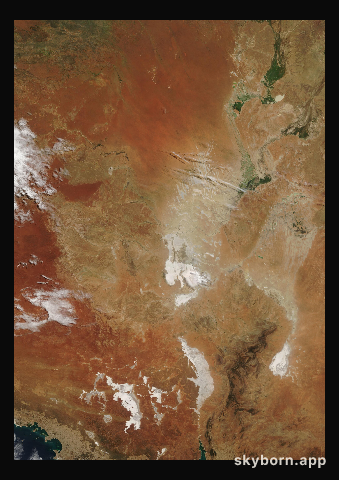 The Earth on 13 March 2001 · Lake Eyre, Australia