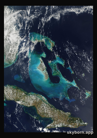 The Earth on 15 March 2001 · Bahamas