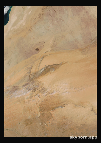 The Earth on 16 March 2001 · Eye of the Sahara, Mauritania