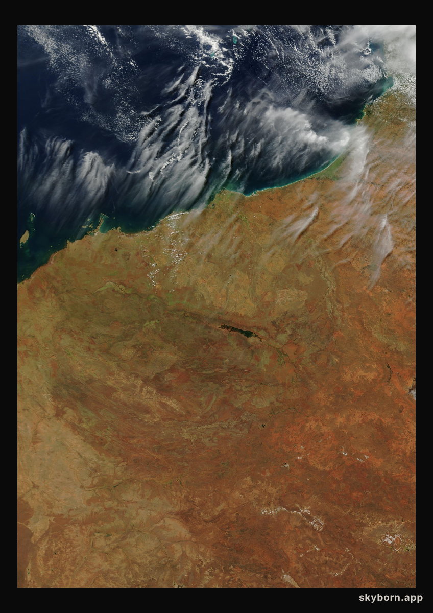 The Earth on 23 March 2001 · Pilbara, Western Australia