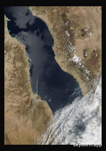 The Earth on 30 March 2001 · Red Sea