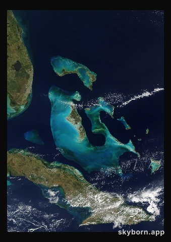 The Earth on 2 April 2001 · Bahamas