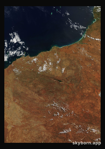 The Earth on 4 April 2001 · Pilbara, Western Australia