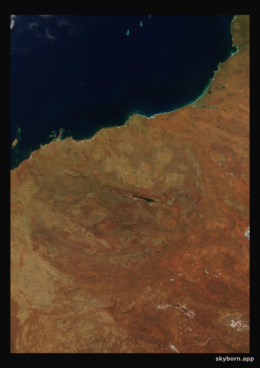 The Earth on 6 April 2001 · Pilbara, Western Australia