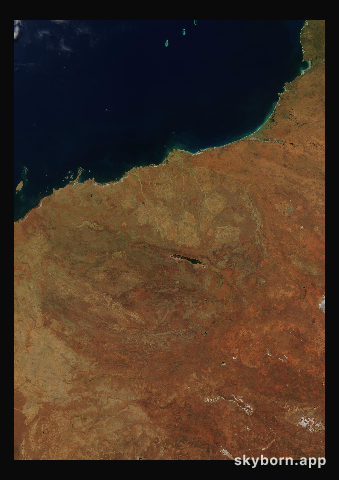 The Earth on 6 April 2001 · Pilbara, Western Australia