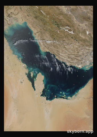 The Earth on 14 April 2001 · Persian Gulf