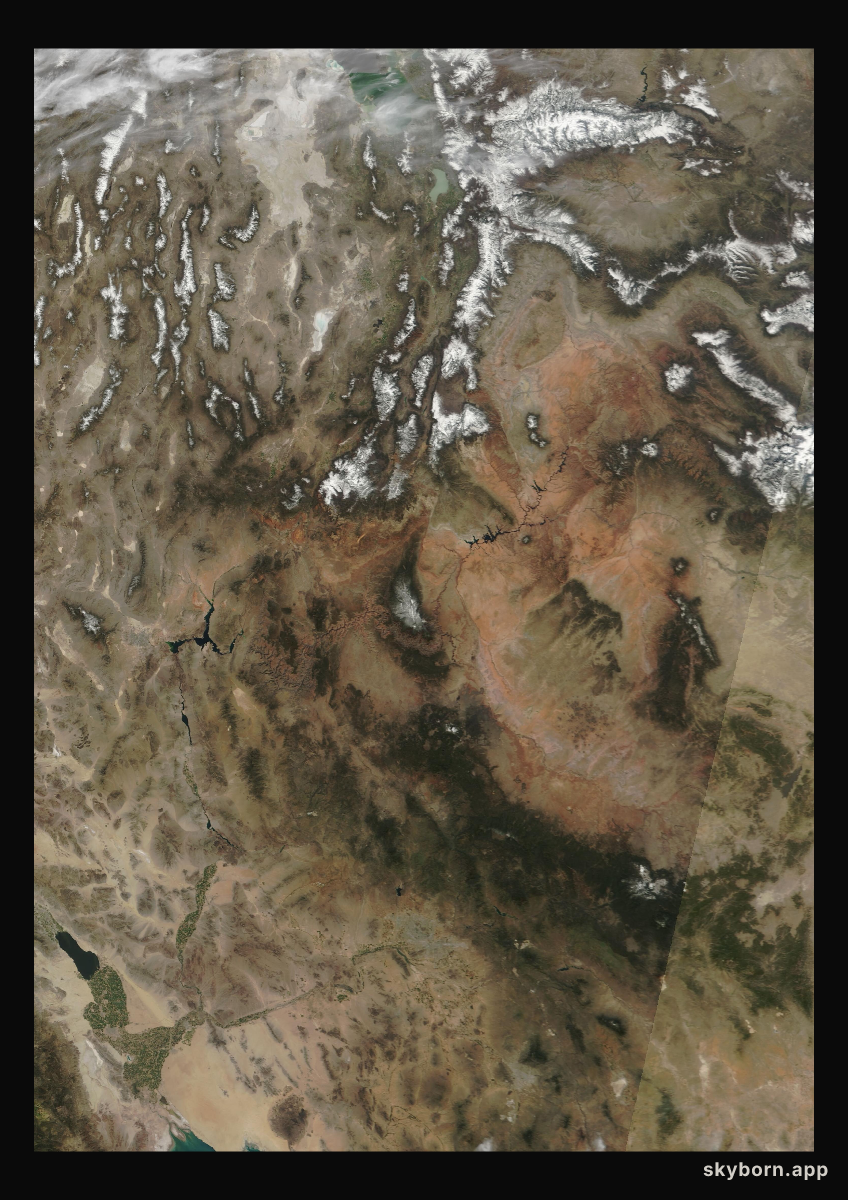 The Earth on 16 April 2001 · Colorado Plateau