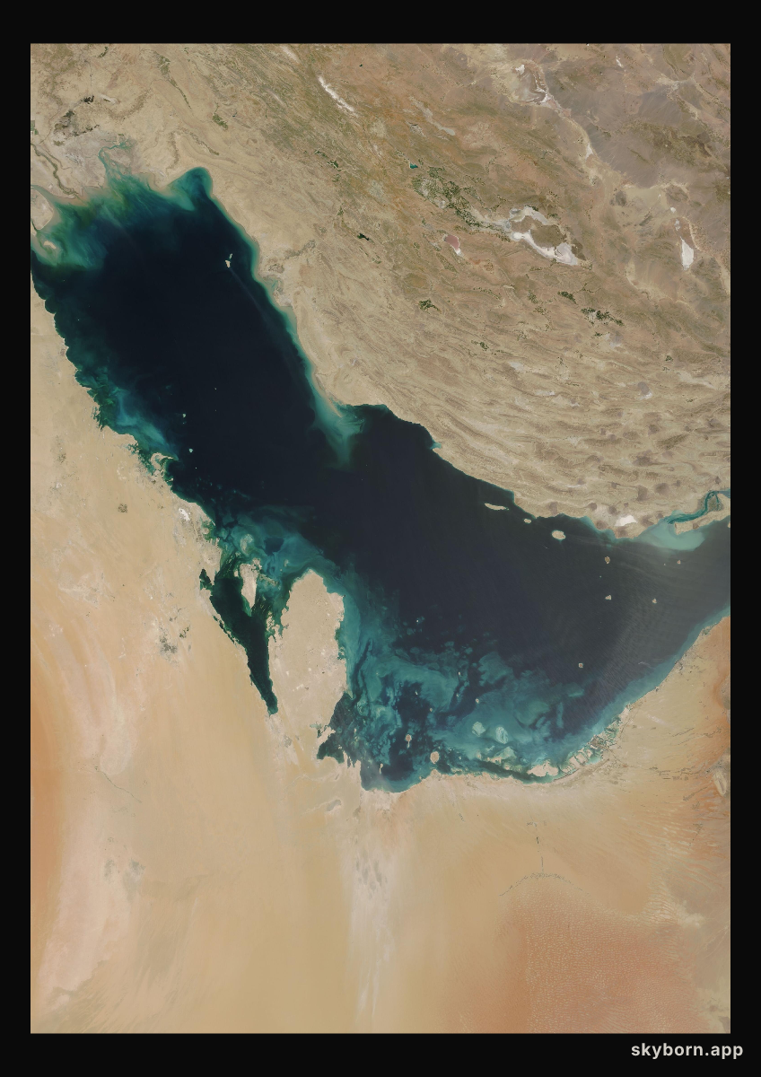 The Earth on 18 April 2001 · Persian Gulf