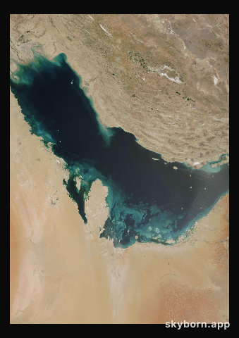 The Earth on 18 April 2001 · Persian Gulf