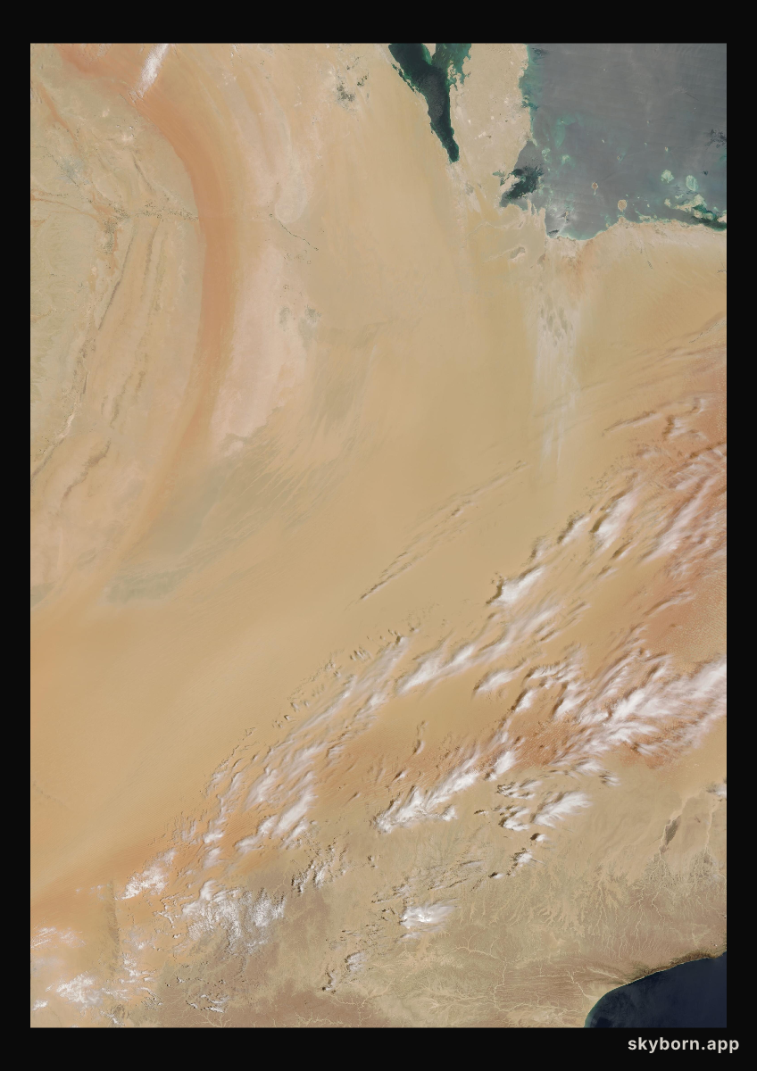 The Earth on 25 April 2001 · Empty Quarter, Arabia