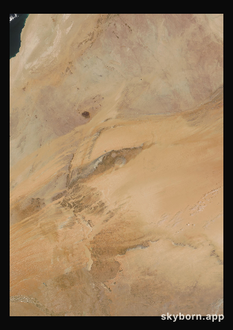 The Earth on 1 May 2001 · Eye of the Sahara, Mauritania