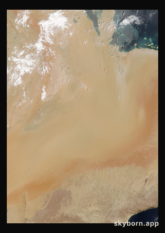 The Earth on 2 May 2001 · Empty Quarter, Arabia