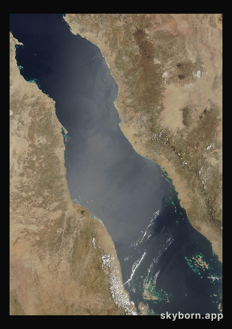 The Earth on 3 May 2001 · Red Sea