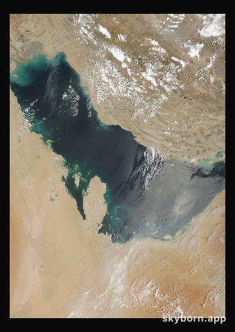 The Earth on 4 May 2001 · Persian Gulf