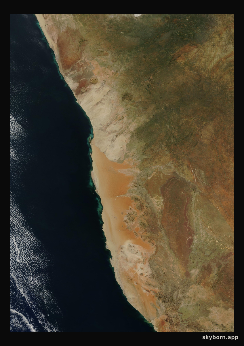 The Earth on 6 May 2001 · Namib Desert