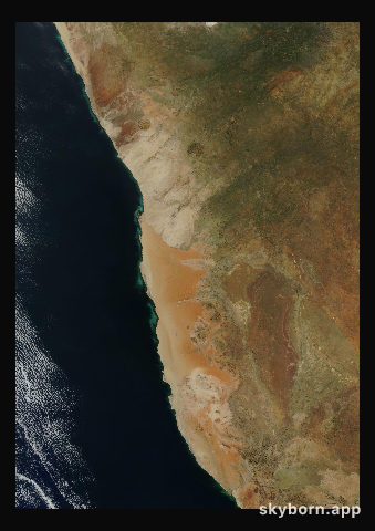 The Earth on 6 May 2001 · Namib Desert