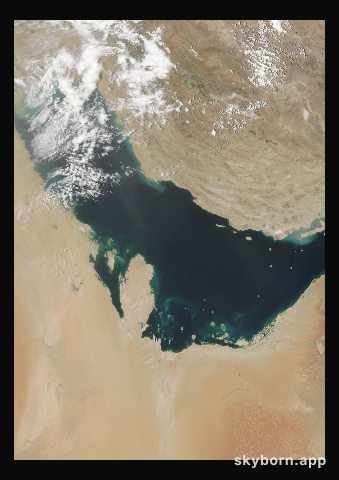 The Earth on 8 May 2001 · Persian Gulf