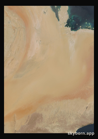 The Earth on 9 May 2001 · Empty Quarter, Arabia