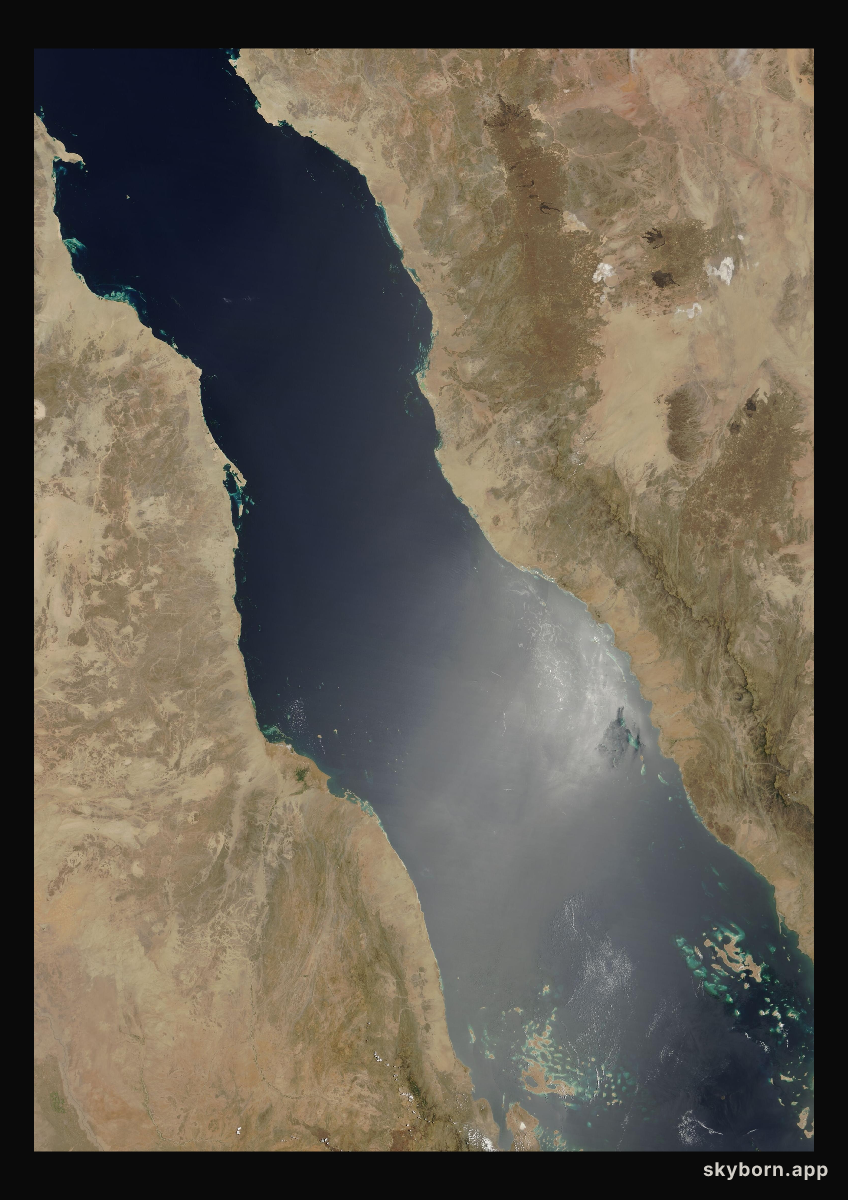 The Earth on 12 May 2001 · Red Sea