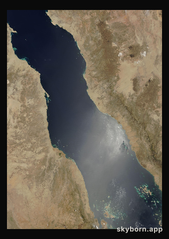 The Earth on 12 May 2001 · Red Sea
