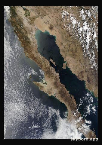 The Earth on 13 May 2001 · Baja California