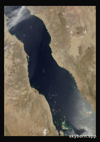 The Earth on 14 May 2001 · Red Sea