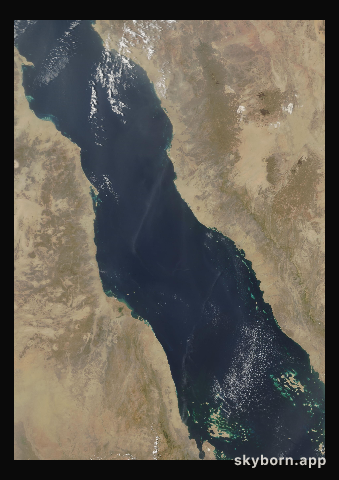 The Earth on 16 May 2001 · Red Sea