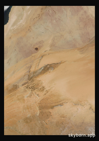 The Earth on 17 May 2001 · Eye of the Sahara, Mauritania