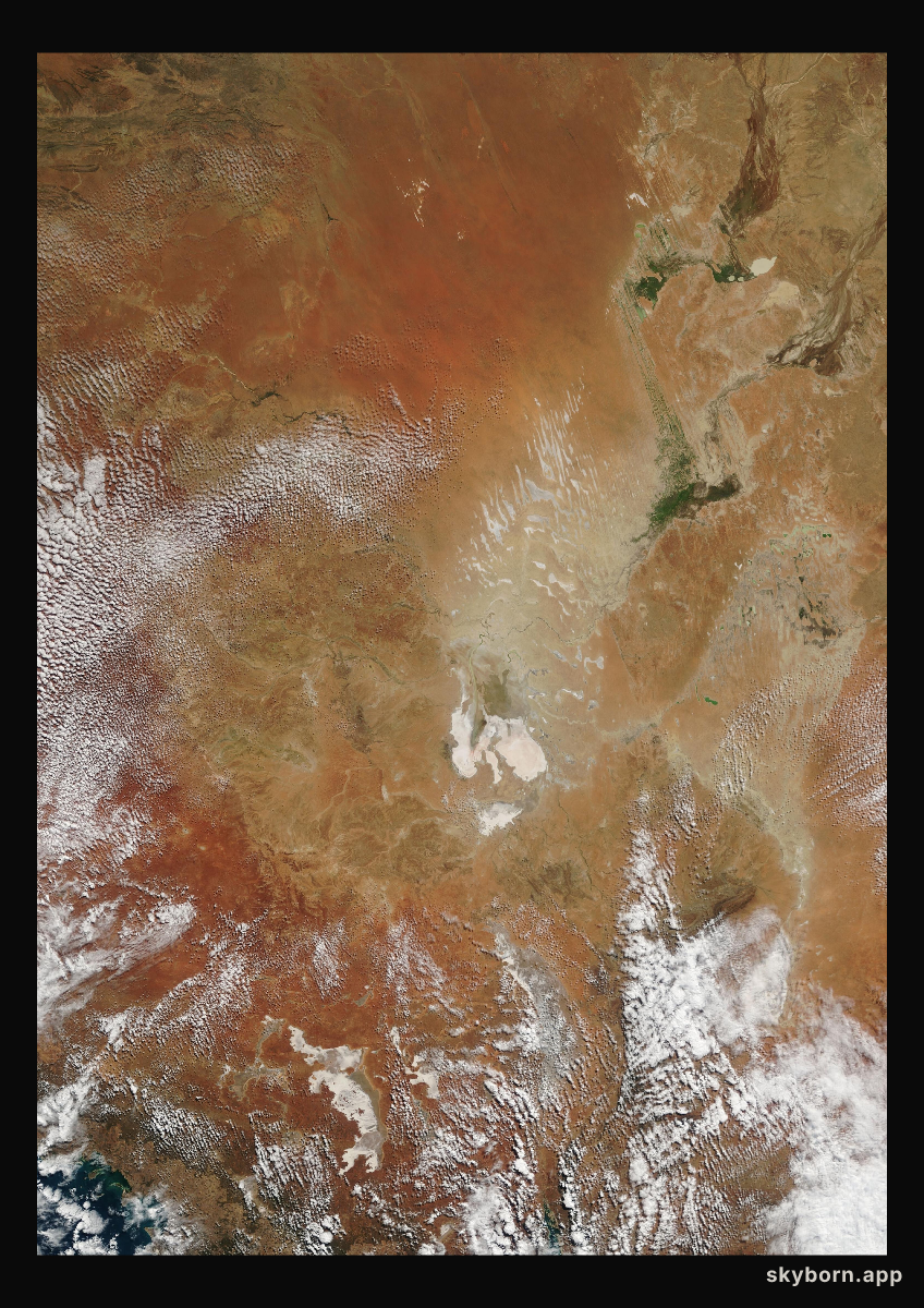 The Earth on 18 May 2001 · Lake Eyre, Australia