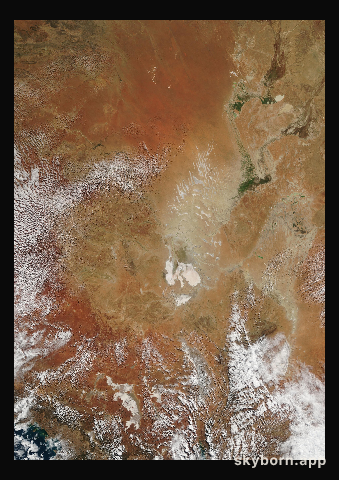 The Earth on 18 May 2001 · Lake Eyre, Australia