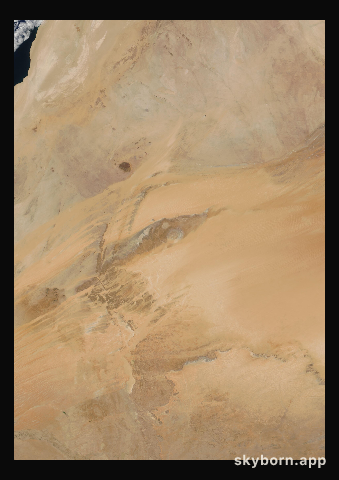 The Earth on 21 May 2001 · Eye of the Sahara, Mauritania