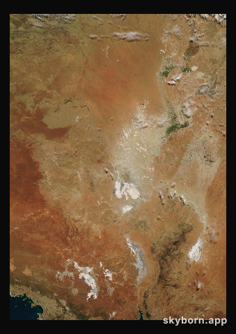 The Earth on 22 May 2001 · Lake Eyre, Australia