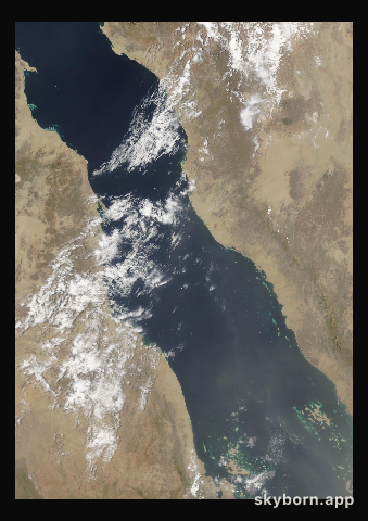 The Earth on 23 May 2001 · Red Sea