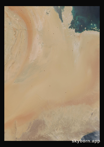 The Earth on 25 May 2001 · Empty Quarter, Arabia