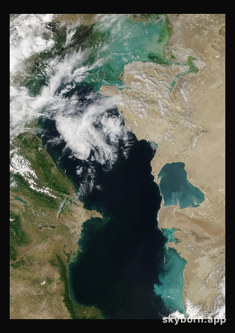 The Earth on 27 May 2001 · Caspian Sea
