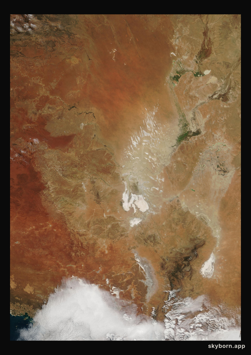 The Earth on 30 May 2001 · Lake Eyre, Australia