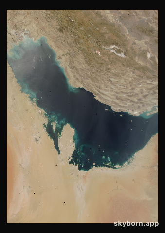 The Earth on 1 June 2001 · Persian Gulf