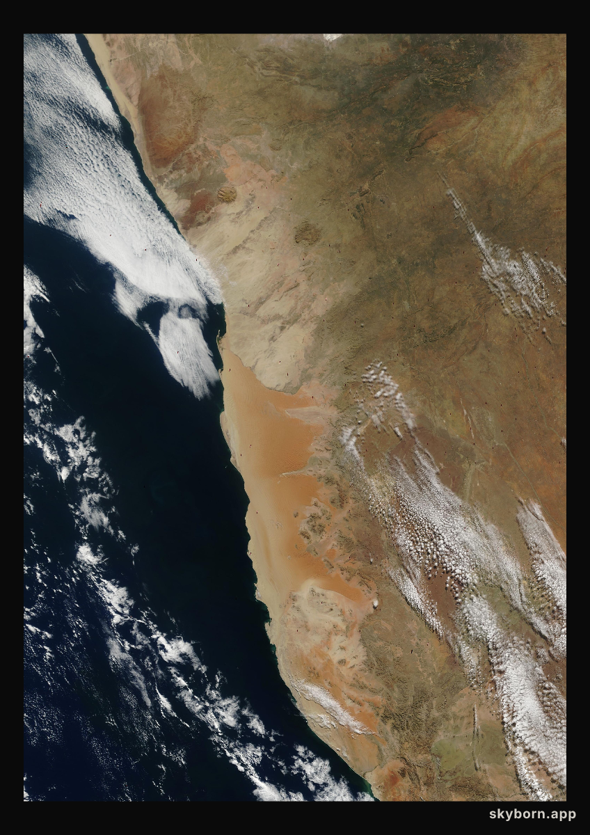 The Earth on 7 June 2001 · Namib Desert