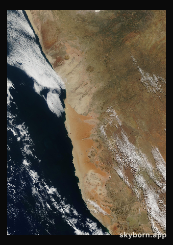 The Earth on 7 June 2001 · Namib Desert