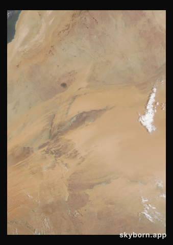 The Earth on 9 June 2001 · Eye of the Sahara, Mauritania