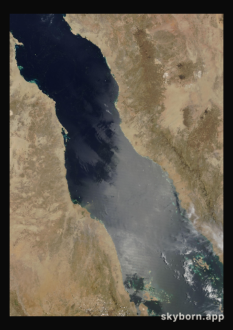 The Earth on 13 June 2001 · Red Sea