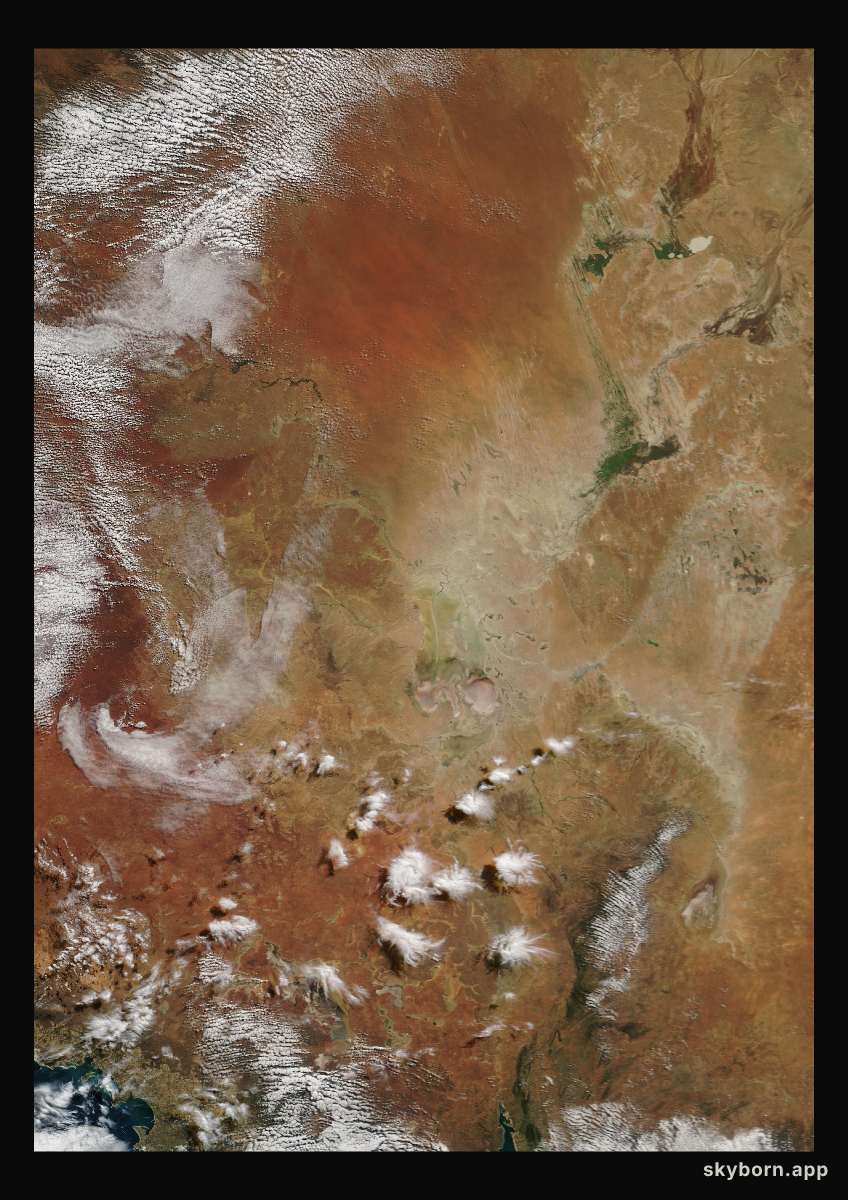 The Earth on 15 June 2001 · Lake Eyre, Australia