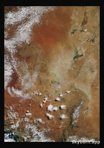 The Earth on 15 June 2001 · Lake Eyre, Australia