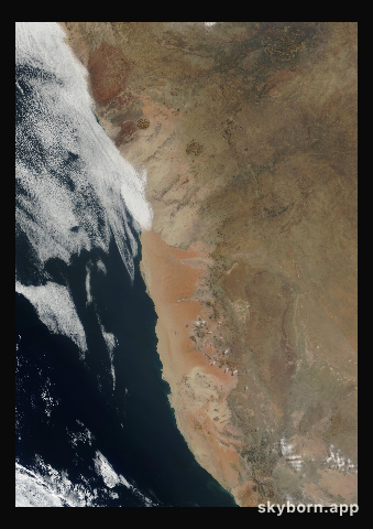 The Earth on 3 July 2001 · Namib Desert