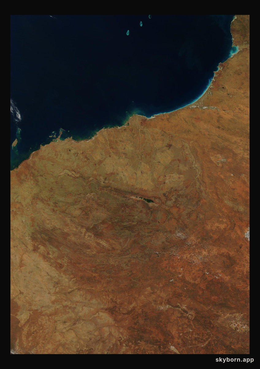 The Earth on 4 July 2001 · Pilbara, Western Australia