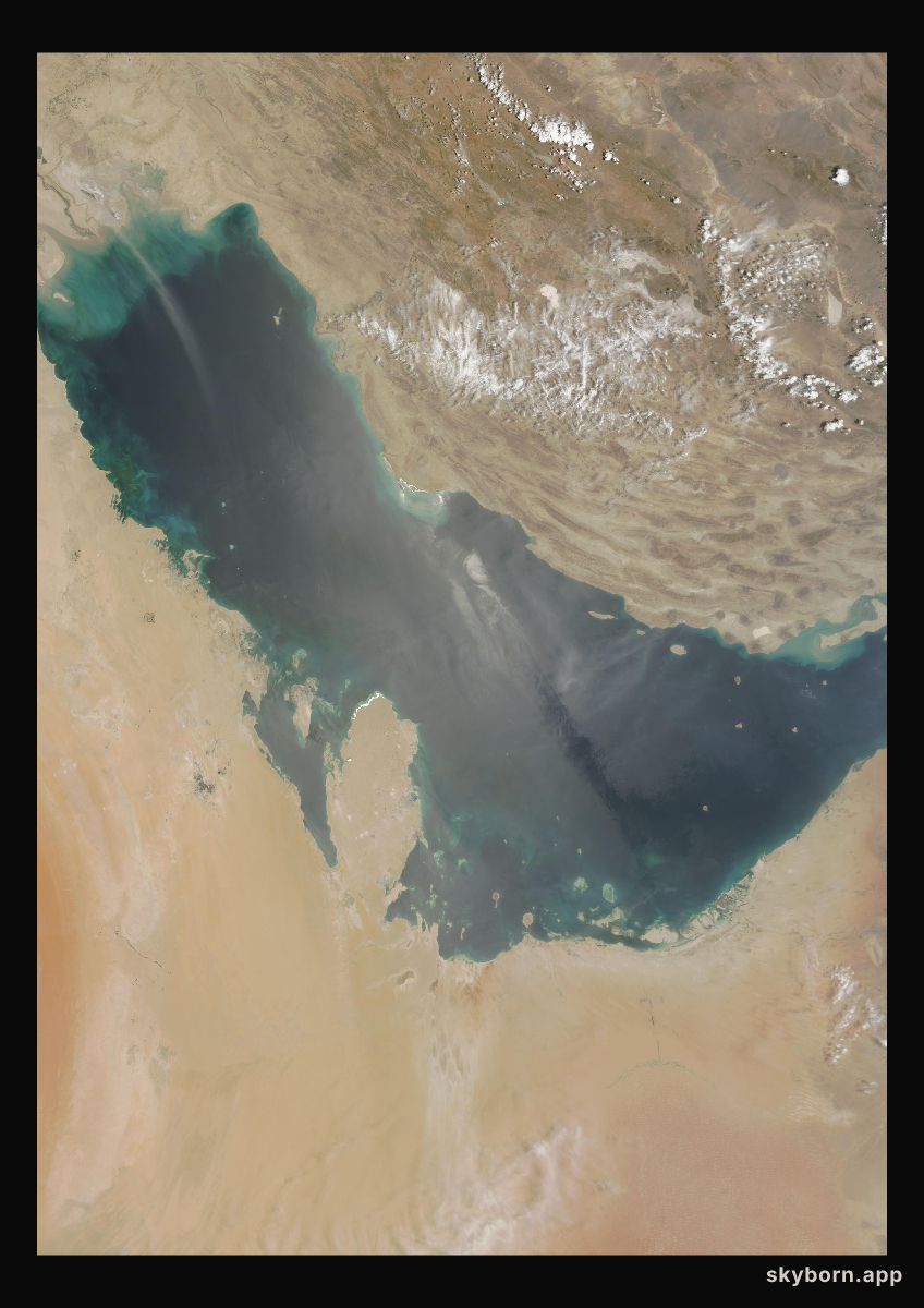 The Earth on 5 July 2001 · Persian Gulf