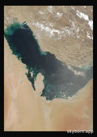 The Earth on 7 July 2001 · Persian Gulf