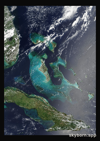 The Earth on 12 July 2001 · Bahamas